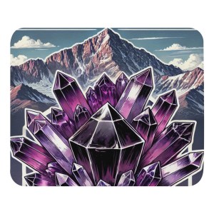 Mouse pad Purple Crystal Cluster
