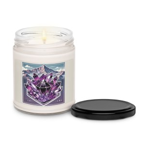 Purple Cluster Scented soy candle